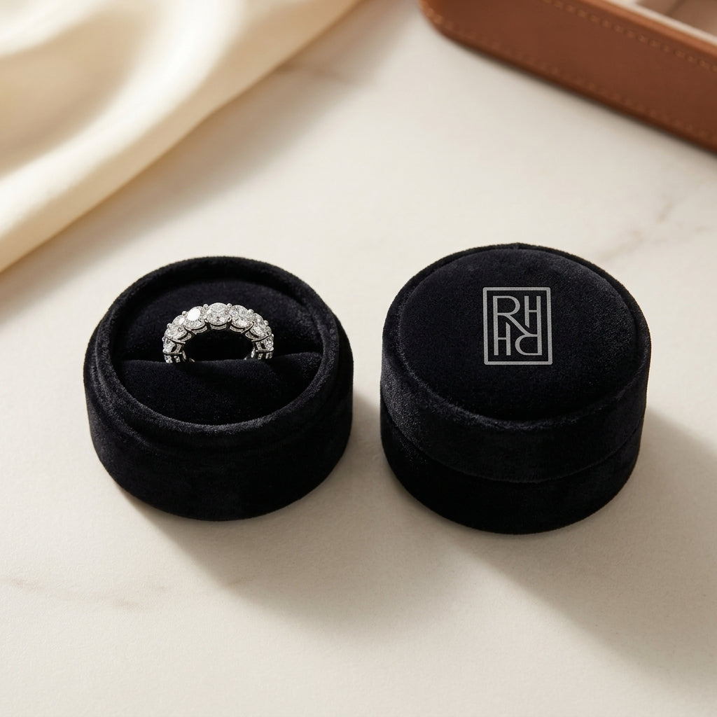 Diamond 2-5/8ctw Eternity Ring in 14K White Gold - presentation
