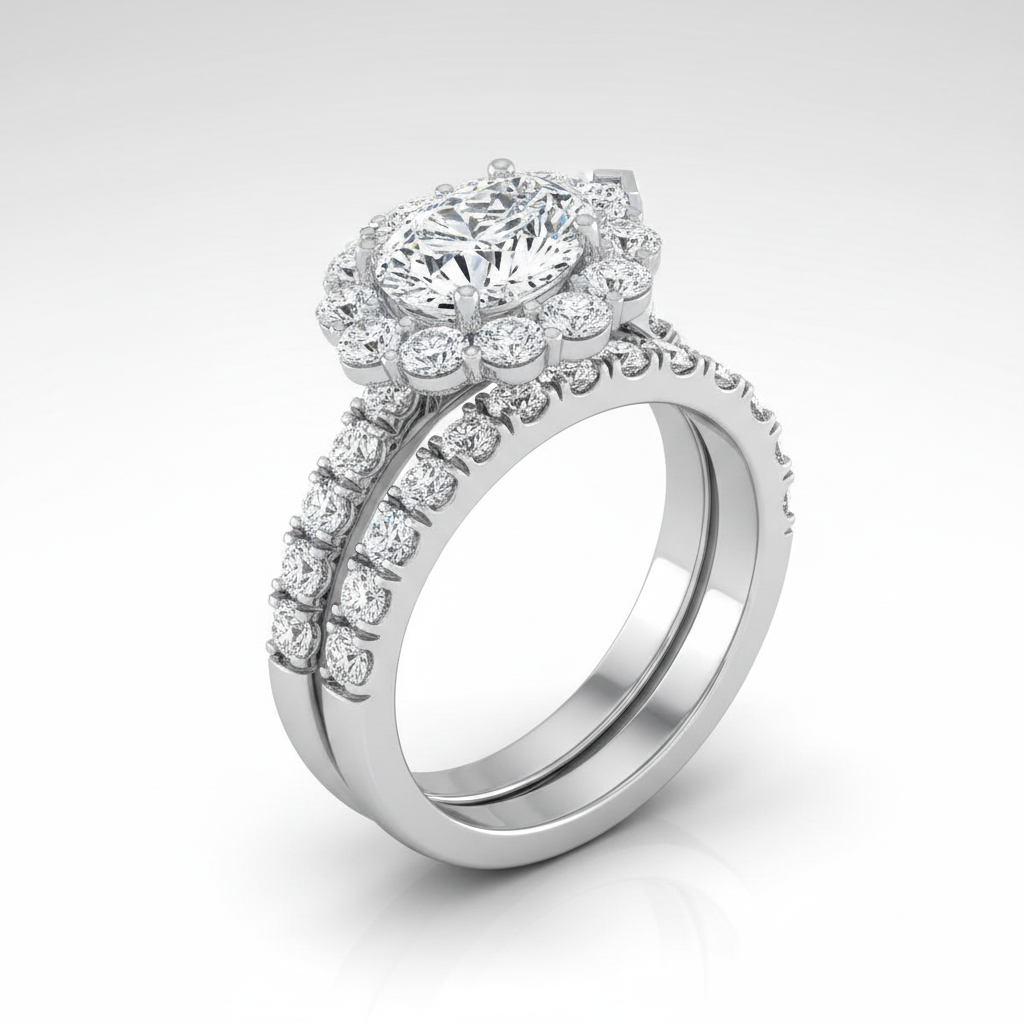 The Alannah Matching Wedding Band, Pear in Platinum | RockHer