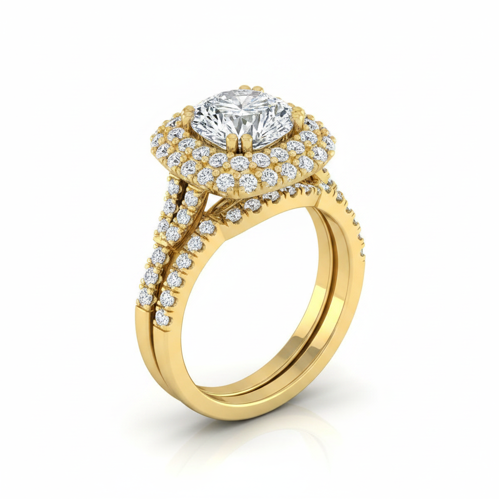 The Betty Matching Wedding Band, Round in 18K Yellow Gold
