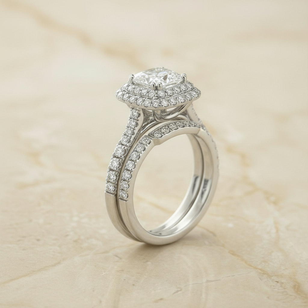 The Betty Matching Wedding Band, Radiant in Platinum