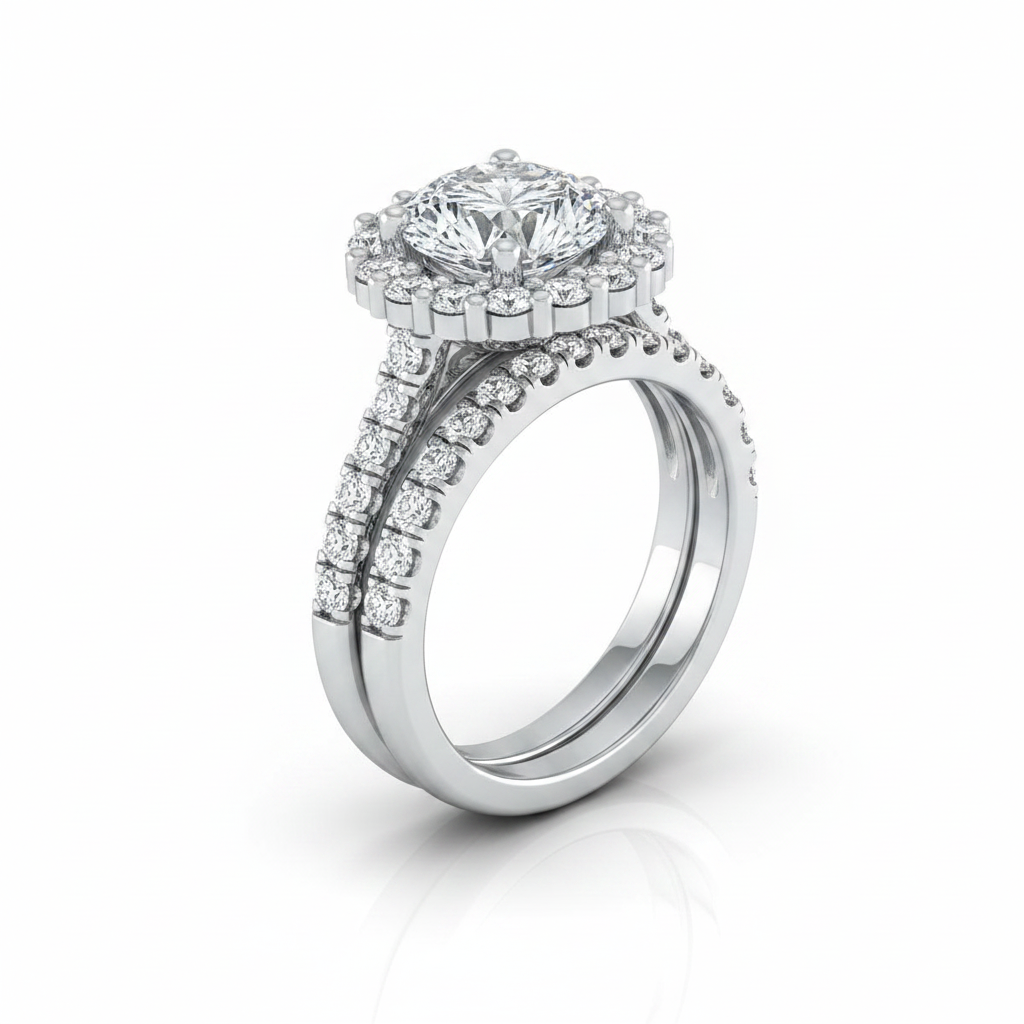 The Fiona Matching Wedding Band, Round in Platinum | RockHer