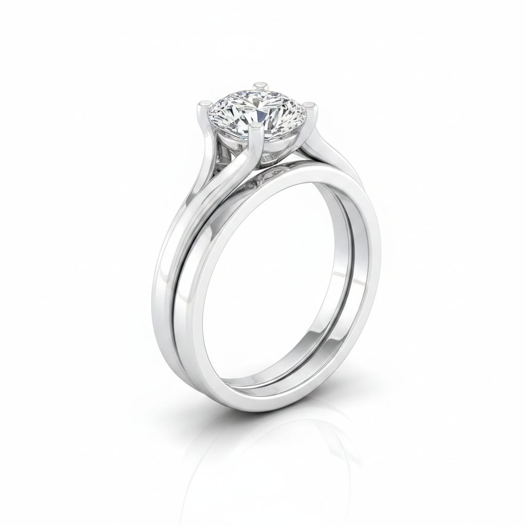 The Joplin Matching Wedding Band, Oval in Platinum | RockHer