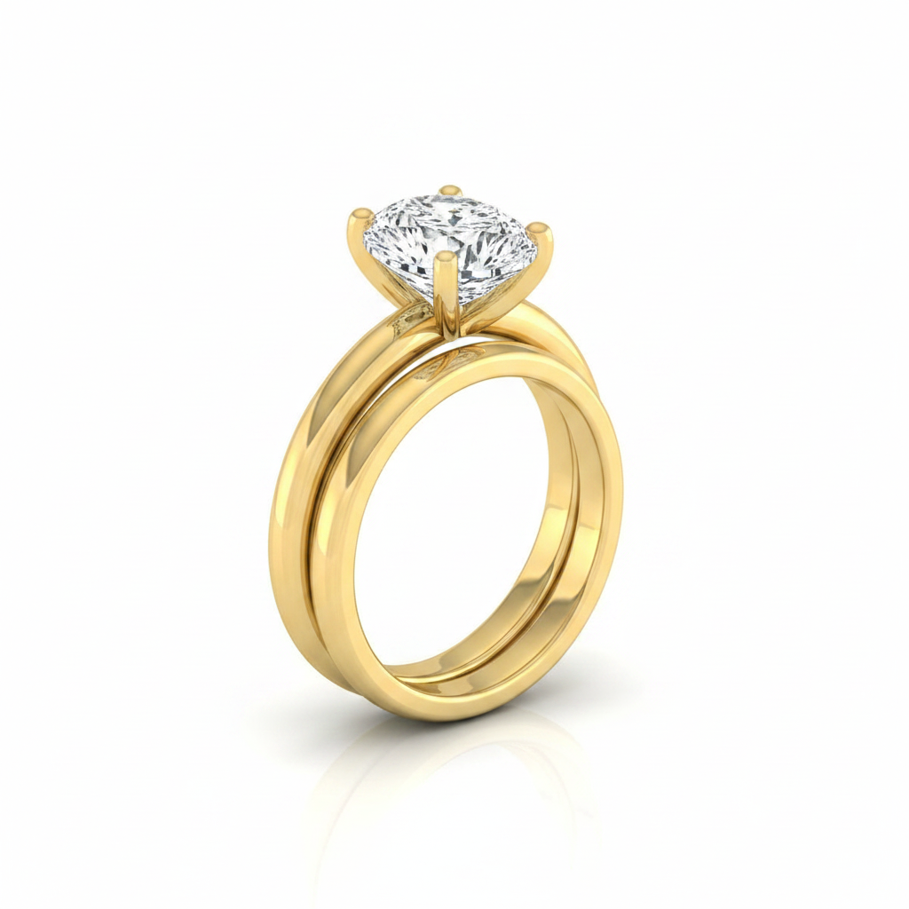 The Tori Matching Wedding Band, Pear in 18K Yellow Gold | RockHer