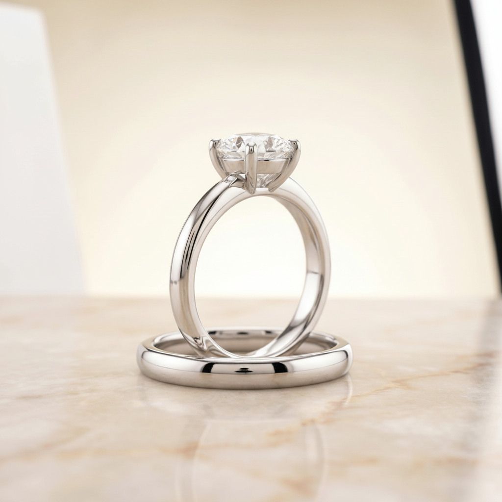 The Tori Matching Wedding Band, Oval in Platinum | RockHer