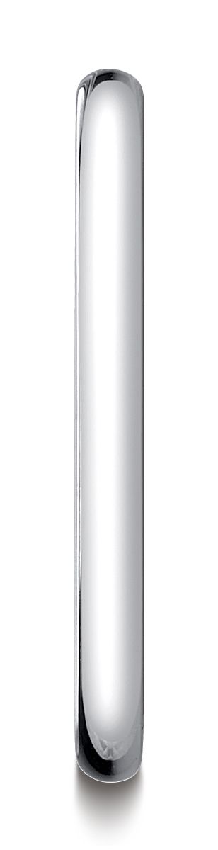 Platinum 2.0 Mm Slightly Domed Traditional Oval Ring