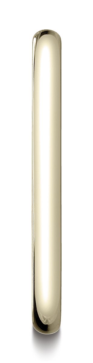 18k Yellow Gold 2.0 Mm Slightly Domed Traditional Oval Ring