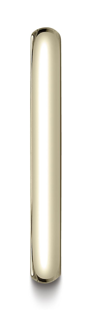 18k Yellow Gold 2.5 Mm Slightly Domed Traditional Oval Ring