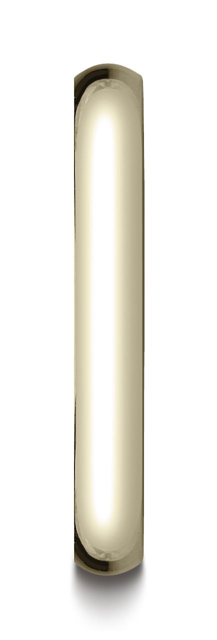 18k Yellow Gold 3mm Slightly Domed Traditional Oval Ring