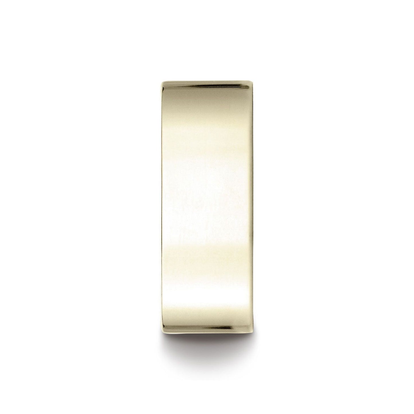 14k Yellow Gold 8 Mm Traditional Flat Ring