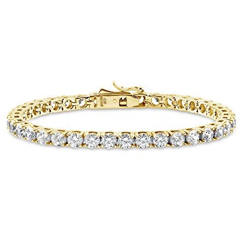 Diamond Tennis Bracelt In 14k Yellow Gold (7.70 Ct.tw.)
