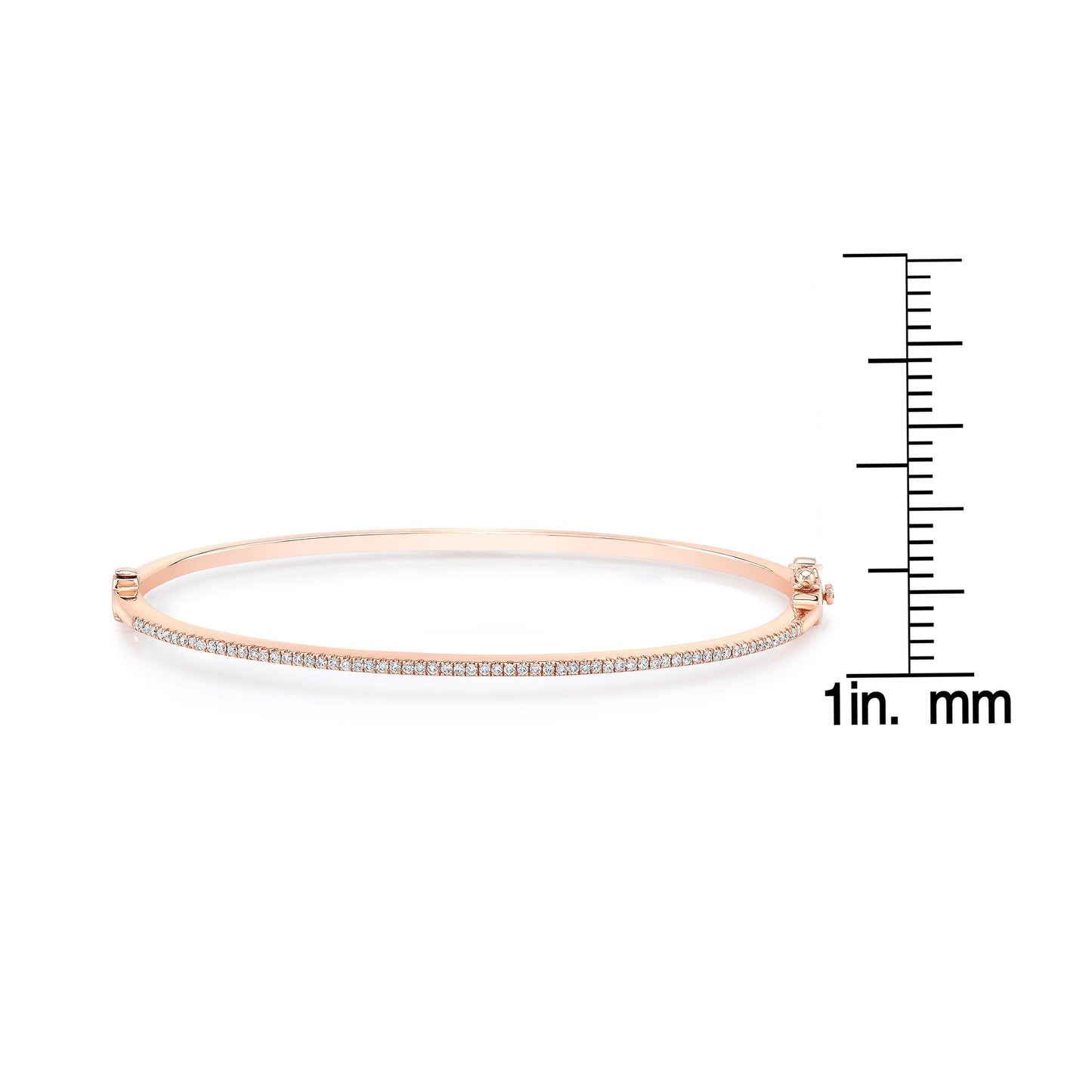 Pave Bangle In 14k Rose Gold (1/3 Ct.tw.)