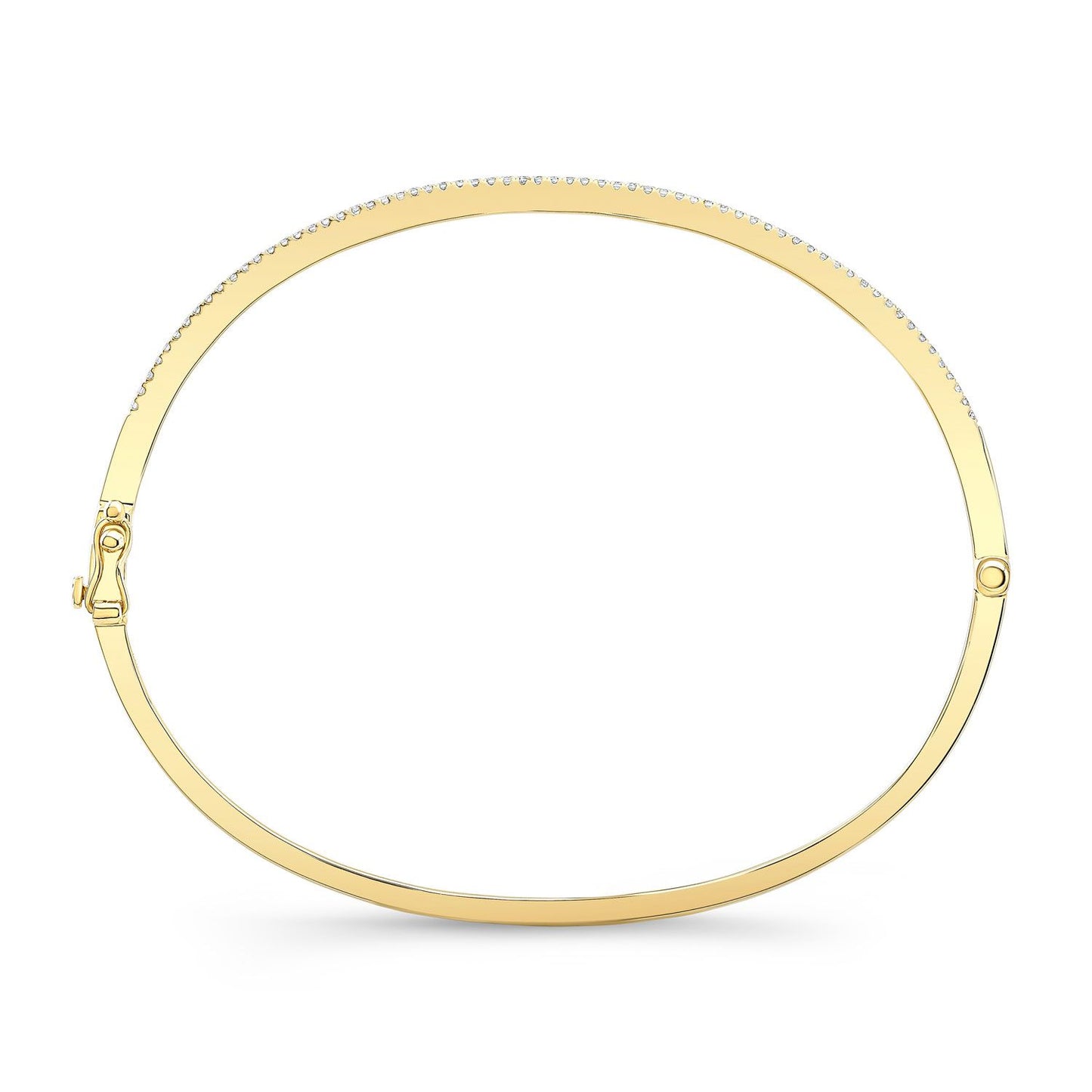 Pave Bangle In 14k Yellow Gold (1/3 Ct.tw.)