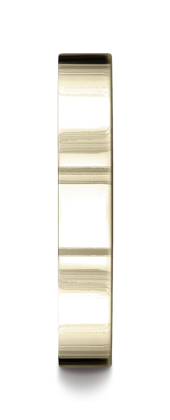 18k Yellow Gold 4mm Flat Comfort-fit Ring