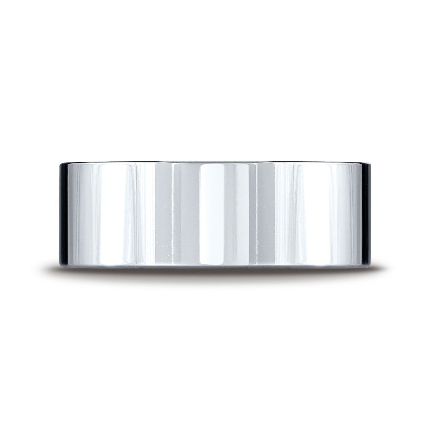 Platinum 8mm Flat Comfort-fit Ring