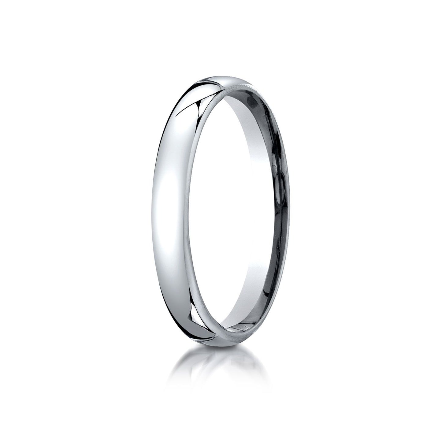 3.5mm Flat Comfort-Fit Wedding Band, in 14K White Gold | RockHer