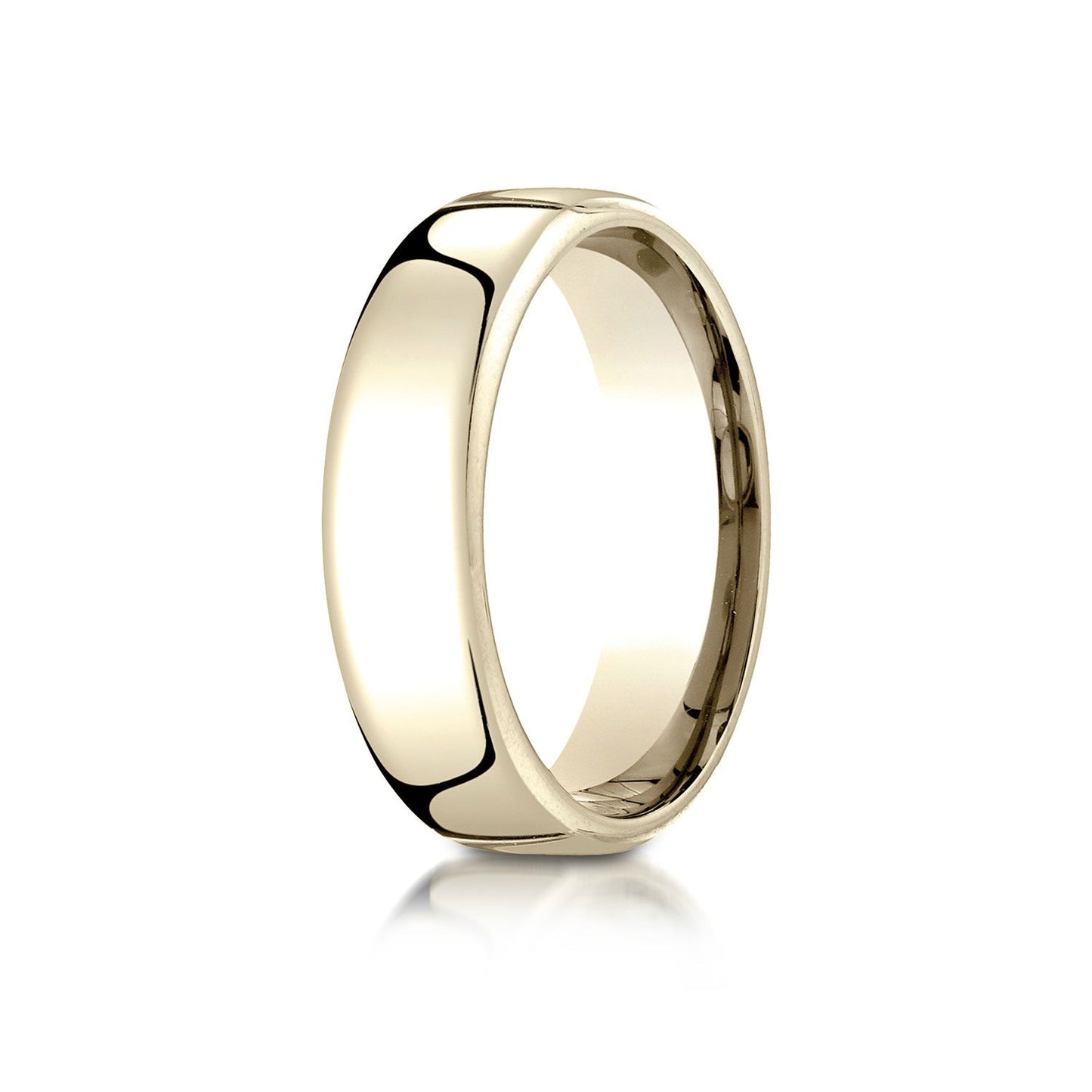 6.5mm Deluxe Comfort-Fit Wedding Band, in 18K Yellow Gold | RockHer