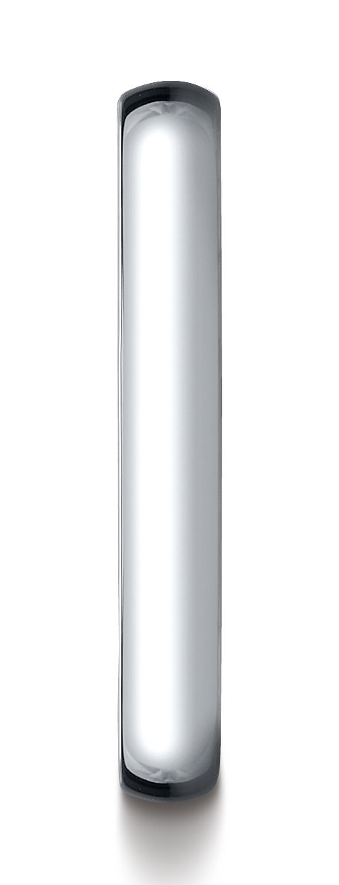 14k White Gold 3mm Low Dome Light Ring