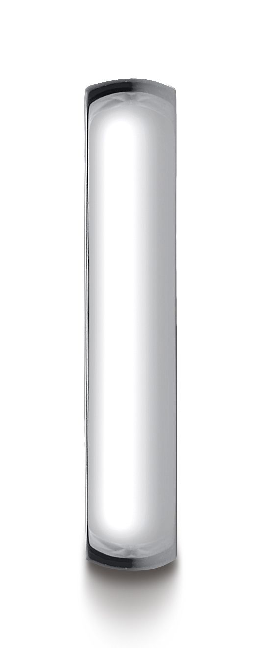 14k White Gold 4mm Low Dome Light Ring