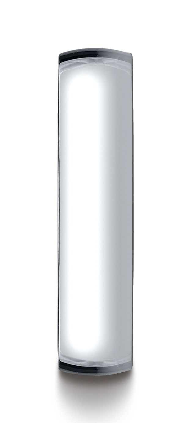 14k White Gold 5mm Low Dome Light Ring