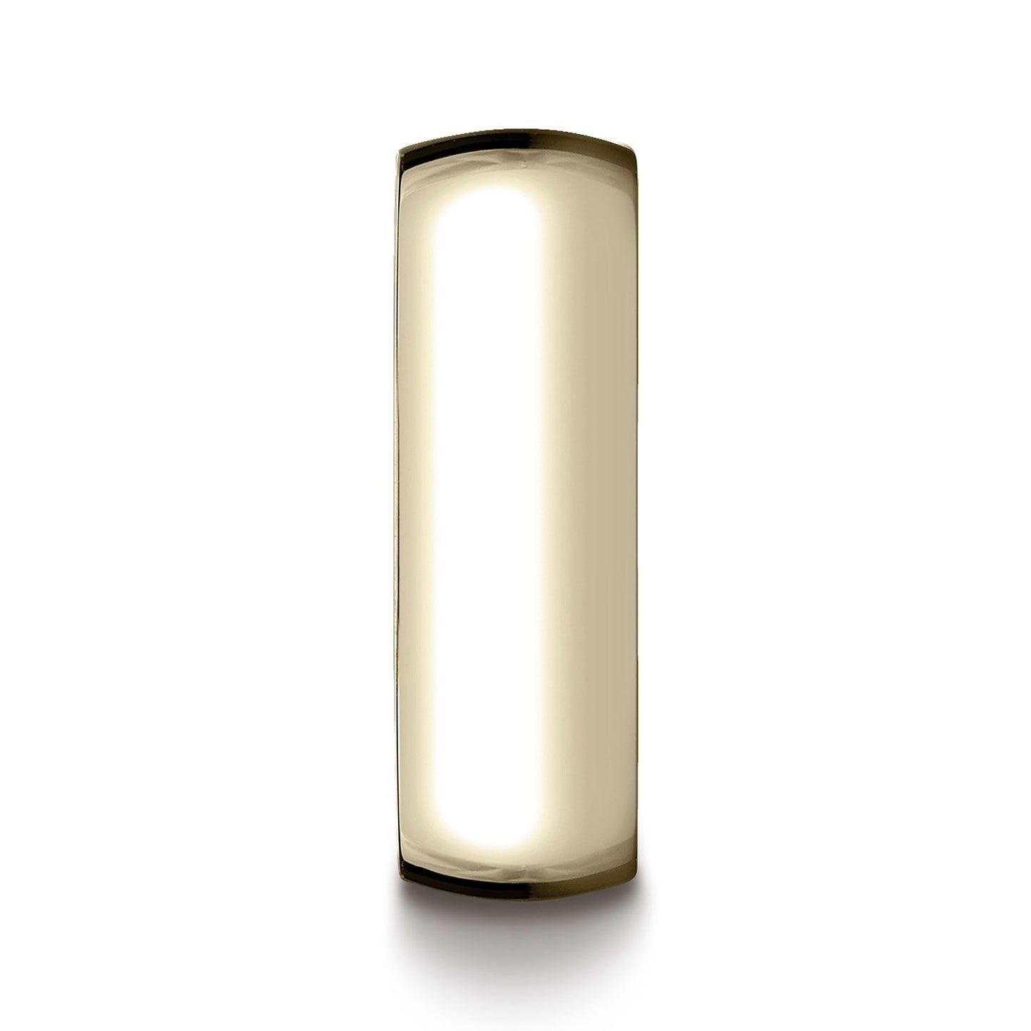 14k Yellow Gold 7mm Low Dome Light Ring