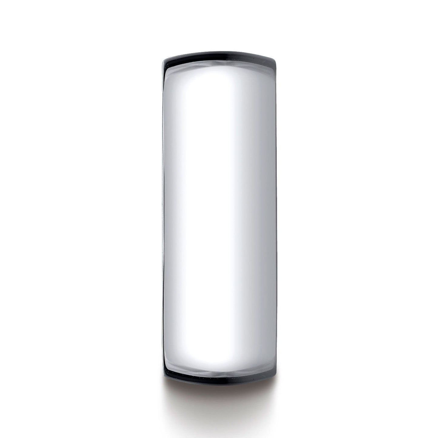 Platinum 8mm Slightly Domed Standard Comfort-fit Ring