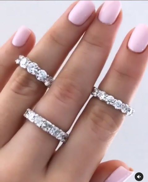 Custom Made Round Brilliant Cut Diamond Eternity Band with 4 Carats Total Weight In Platinum