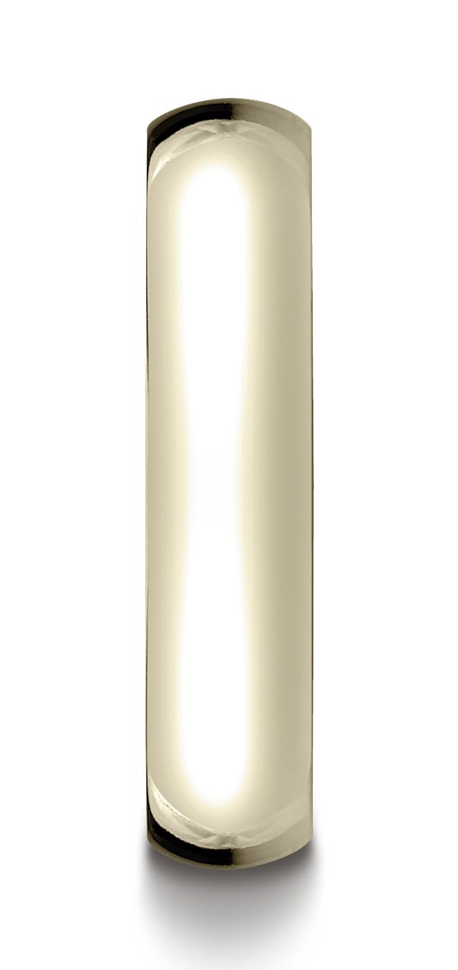 14k Yellow Gold 5mm Slightly Domed Super Light Comfort-fit Ring