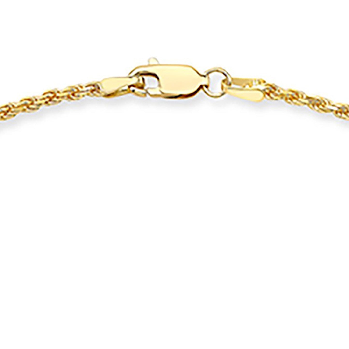 18K Yellow Gold Twisted Rope Chain Necklace – detail view | RockHer