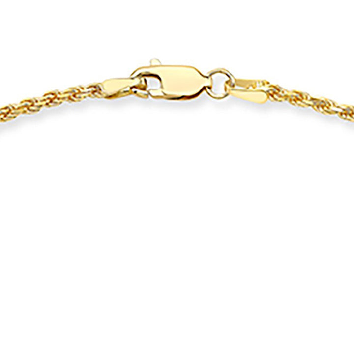 18K Yellow Gold Twisted Rope Chain Necklace – detail view | RockHer