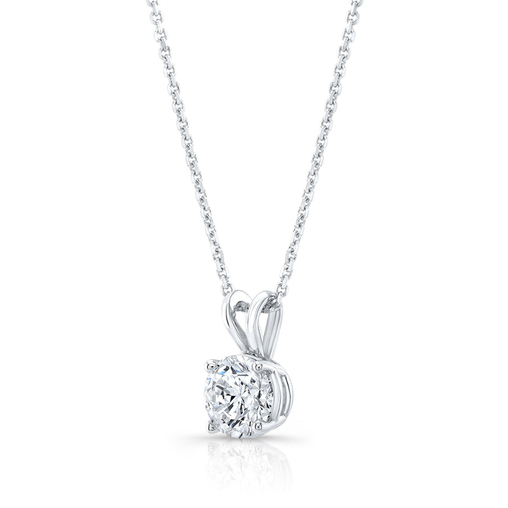 Lab Grown Diamond Round Brilliant Solitaire Pendant 4 ct t.w. in White Gold