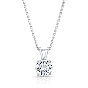 Lab Grown Diamond Round Brilliant Solitaire Pendant 1 ct t.w. in White Gold