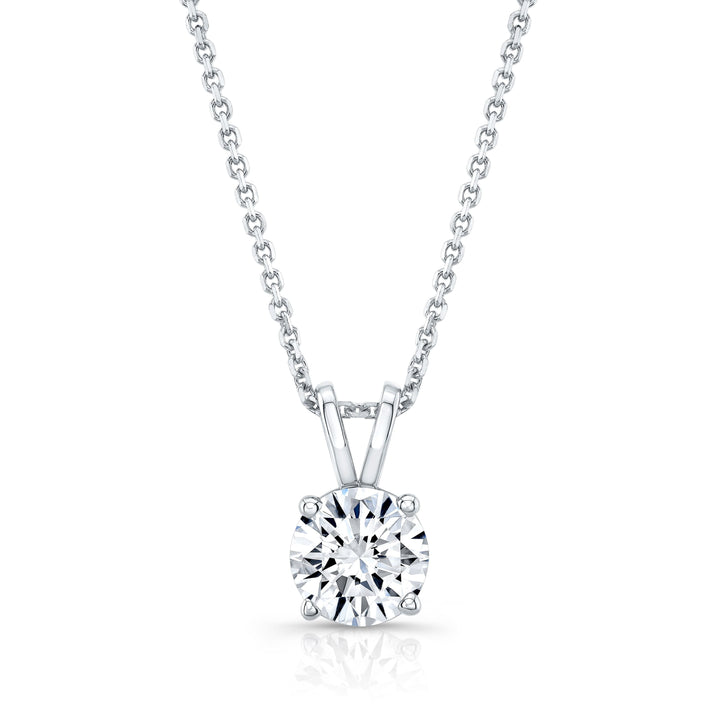 Lab Grown Diamond Round Brilliant Solitaire Pendant 2-1/2 ct t.w. in White Gold