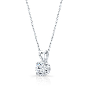 Lab Grown Diamond Round Brilliant Solitaire Pendant 2-1/2 ct t.w. in White Gold
