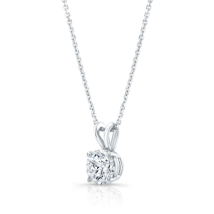 Lab Grown Diamond Round Brilliant Solitaire Pendant 4 ct t.w. in White Gold