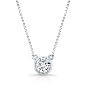 Lab Grown Diamond Round Brilliant Solitaire Pendant 1 ct t.w. in White Gold