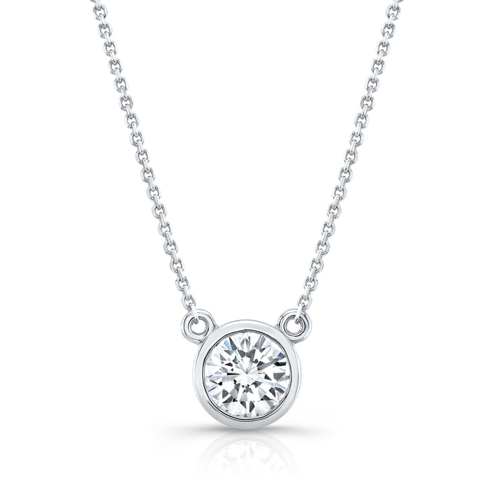 Lab Grown Diamond Round Brilliant Solitaire Pendant 1 ct t.w. in White Gold