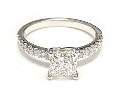 Classic Linear French Pavé Princess, in 18K Yellow Gold – lifestyle shot | RockHer