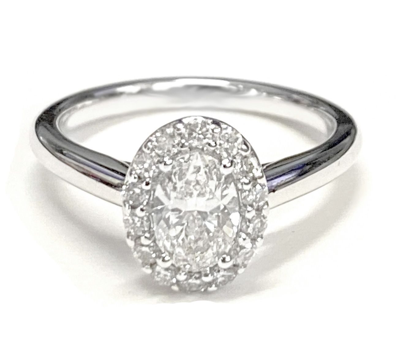 The Etta Select Halo Engagement Ring with Lab Diamond in 14K Rose Gold - view 4
