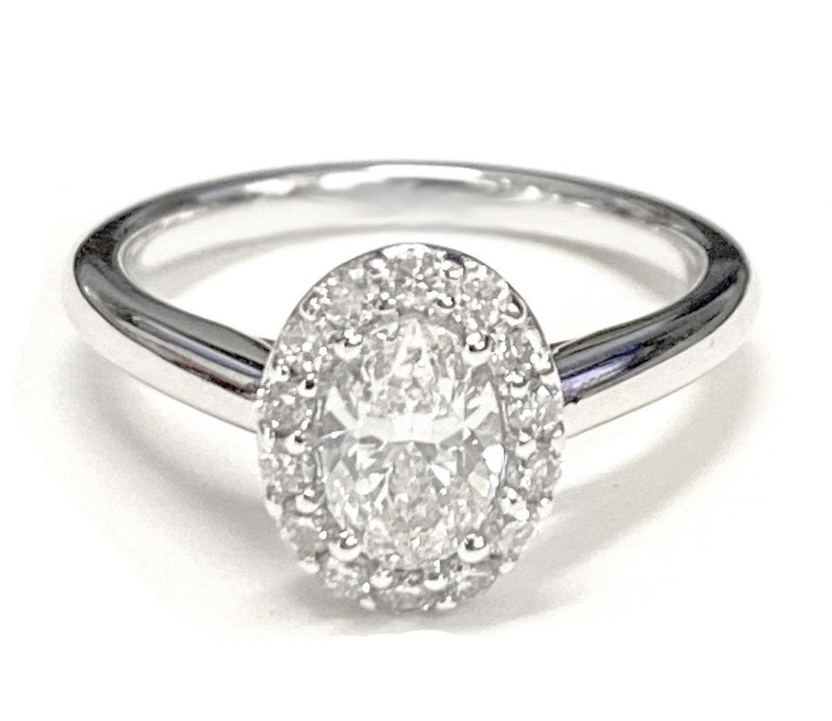 14K Rose Gold band of The Etta oval engagement ring setting | RockHer
