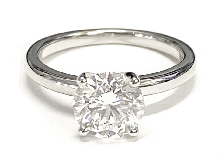 The Floria Select Solitaire Engagement Ring with Lab Diamond in 14K Rose Gold - view 4
