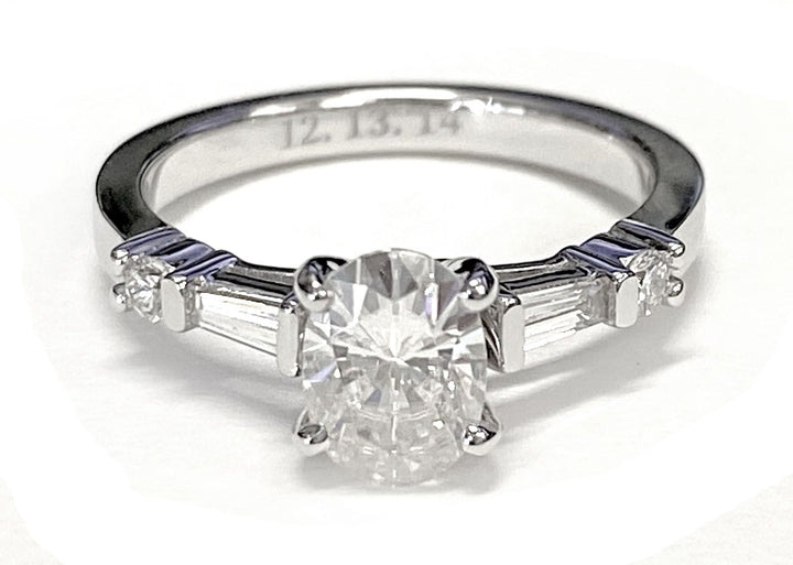 The Diana Select Pavé Engagement Ring with Lab Diamond in 14K Rose Gold - view 4