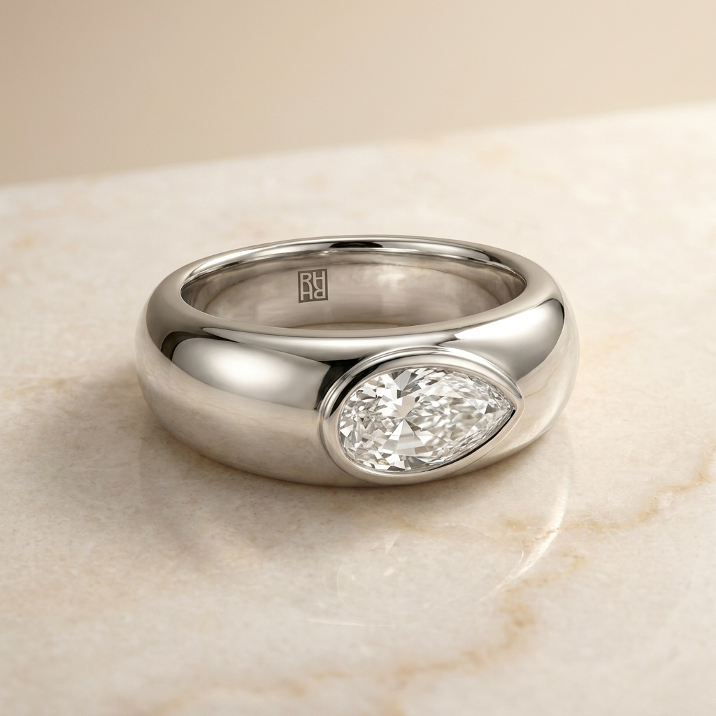 The Remi diamond engagement ring setting in Platinum | RockHer