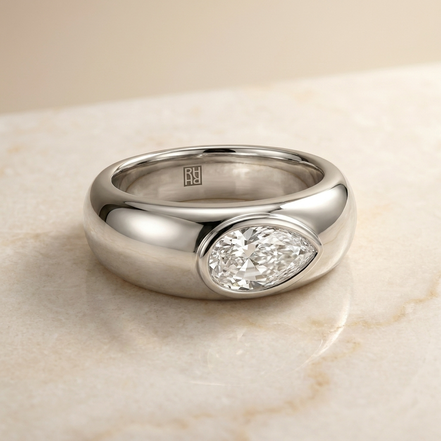 The Remi Engagement Ring, made to order in our Los Angeles atelier