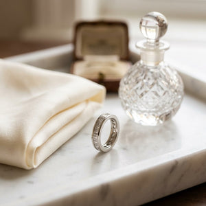 Princess Diamond Eternity Ring in 18K White Gold - lifestyle