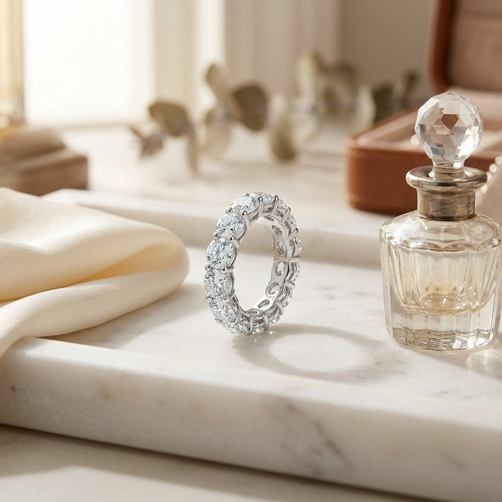 Diamond 2-5/8ctw Eternity Ring in 14K White Gold - lifestyle