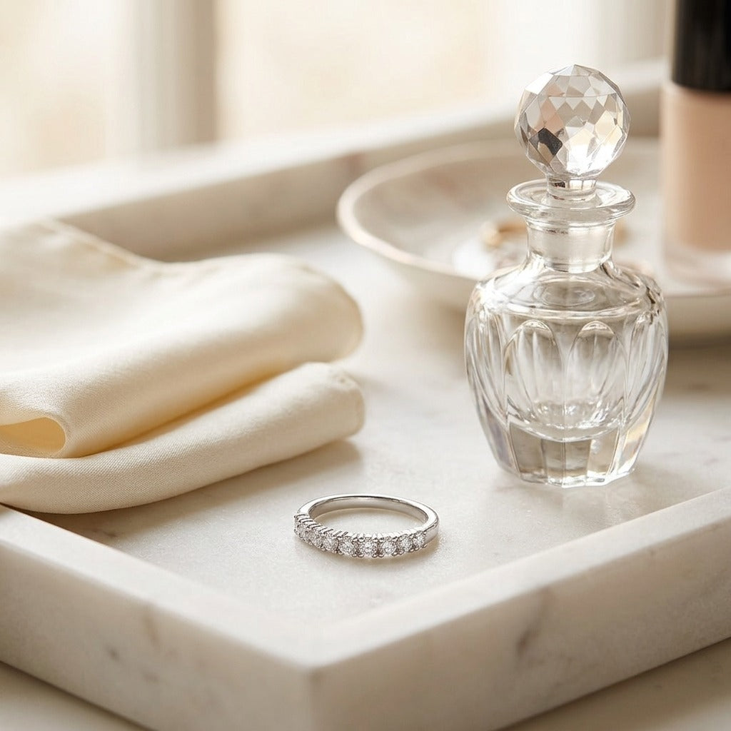 Graduated Diamond Ring in 14K White Gold - lifestyle
