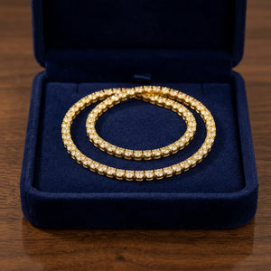 Diamond 4-Prong Round Necklace in 14K Yellow Gold, 16 Inches, photo 3 | RockHer