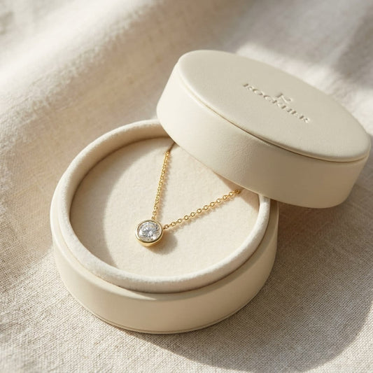 Lab Grown Diamond Round Brilliant Solitaire Pendant 3 ct t.w. in Yellow Gold