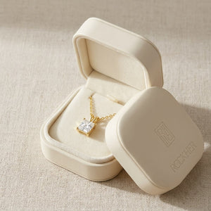 Lab Grown Diamond Princess Solitaire Pendant, 2-1/2 ct., photo 3 | RockHer