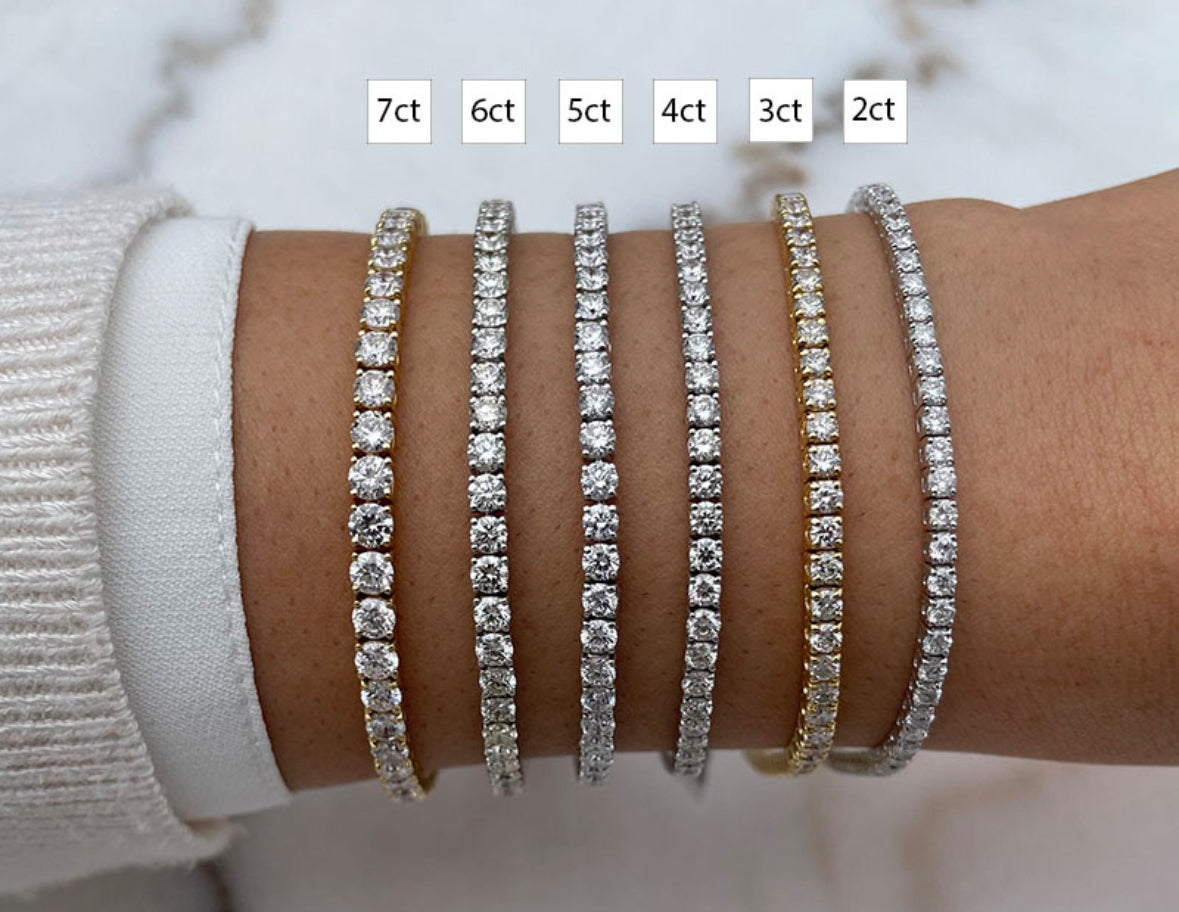 Lab Grown Diamond Tennis Bracelet – EFG Color, VS Clarity, IGI Certified (1–15ctw)